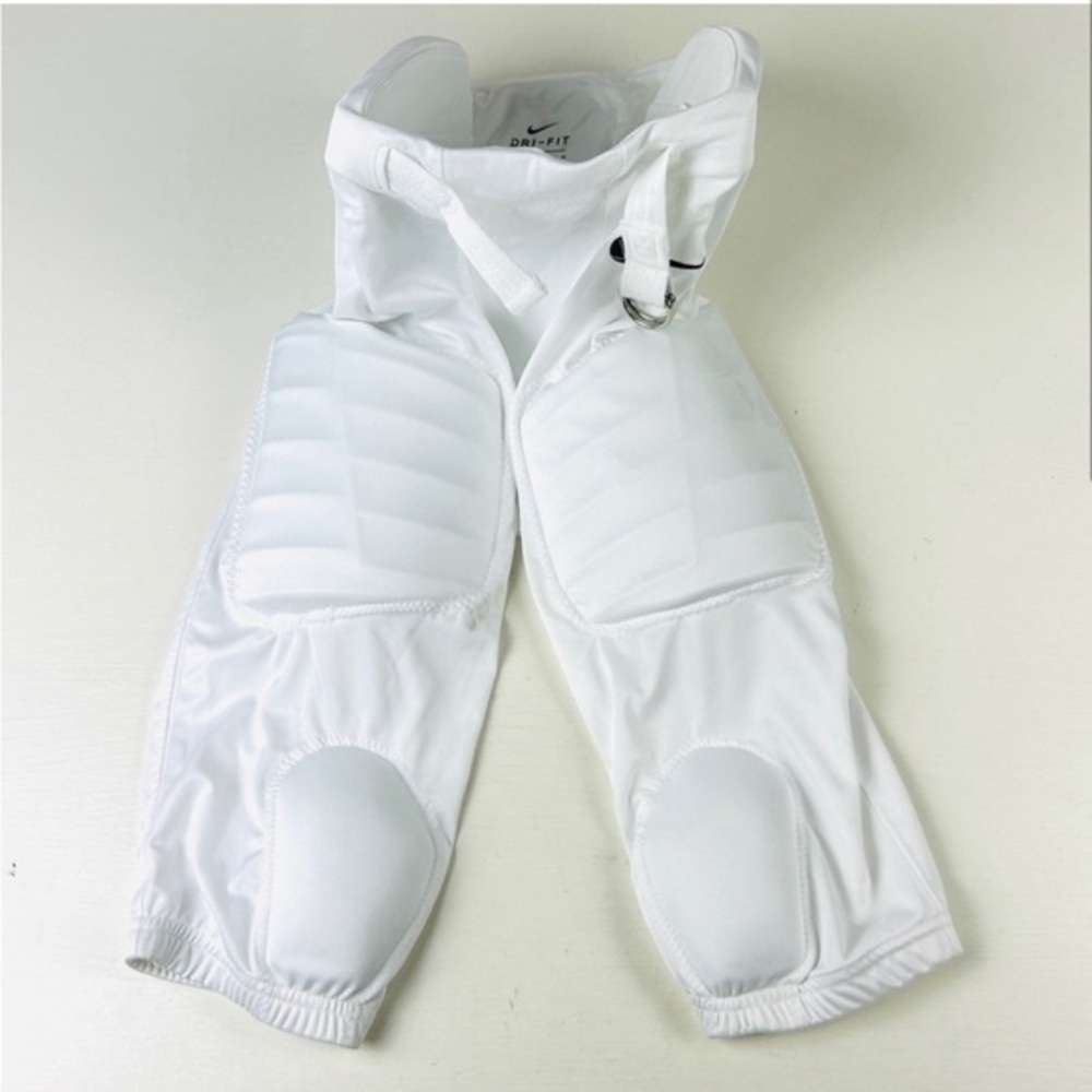 Nike Drifit Girdle youth XL White 5-Pad Padded Compression Football Shorts NWOT